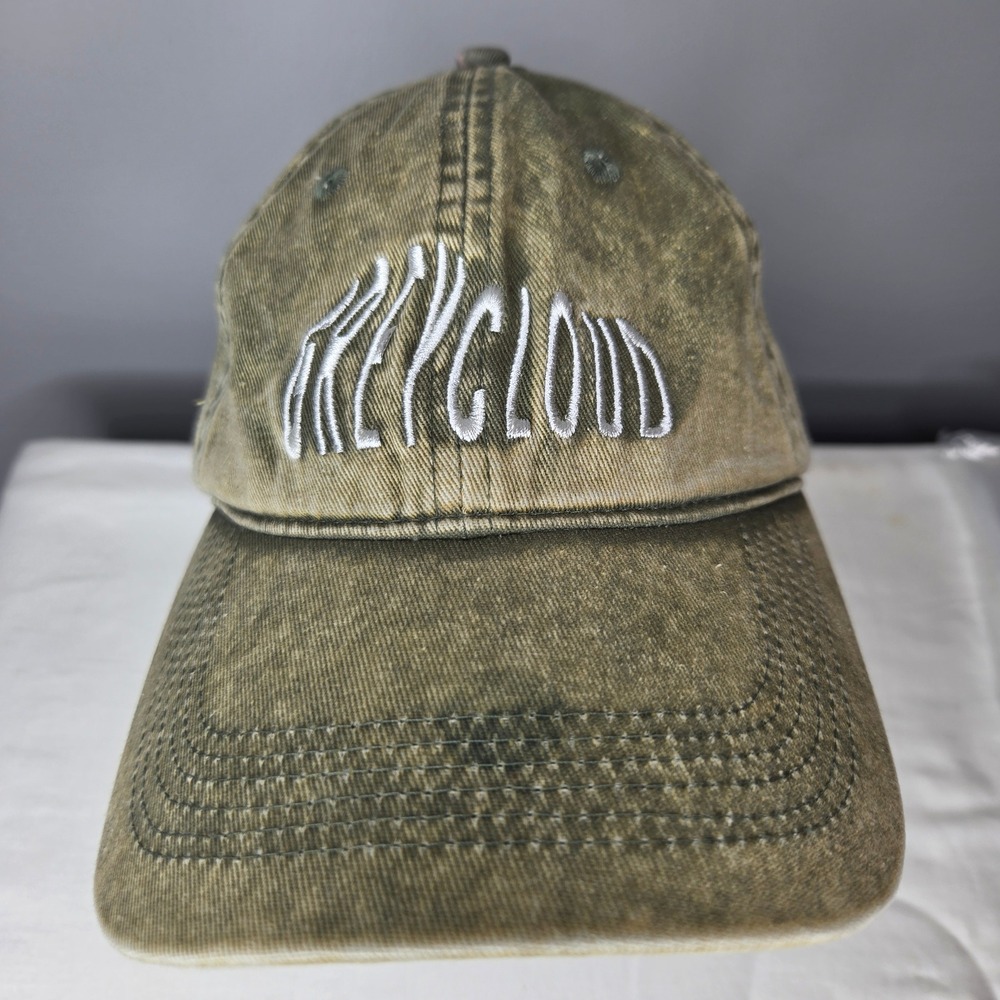 Greycloud Acid Wash Olive Green Embroidered Hat Hug Me Until I Smell Like You